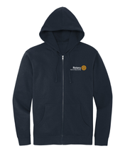 Load image into Gallery viewer, Rotary Club of Waynesburg - District VIT Fleece Full-Zip Hoodie