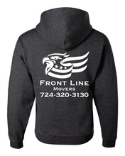 Load image into Gallery viewer, Front Line Movers - Jerzees NuBlend Hooded Sweatshirt