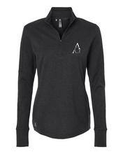 Load image into Gallery viewer, Albert Gallatin Adidas Women's 3 Stripes Quarter Zip Sweater