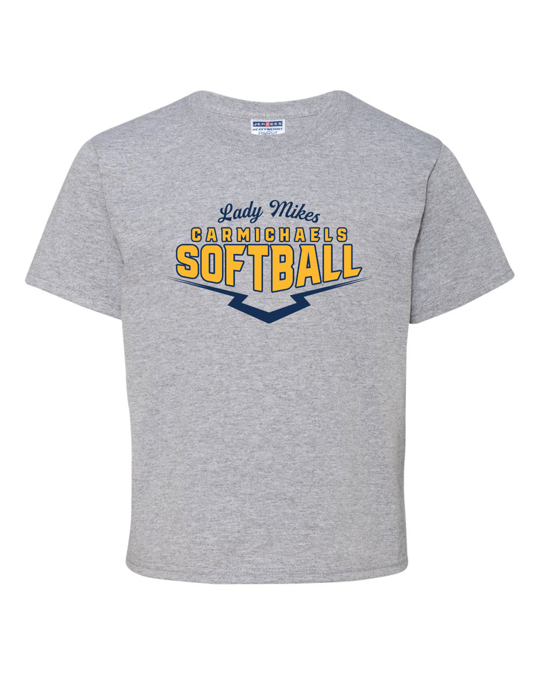 Carmichaels Softball - Jerzees Dri-Power Youth 50/50 T-Shirt