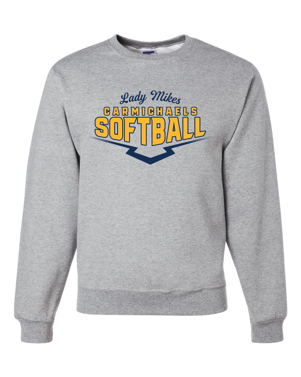 Carmichaels Softball - Jerzees NuBlend Crewneck Sweatshirt