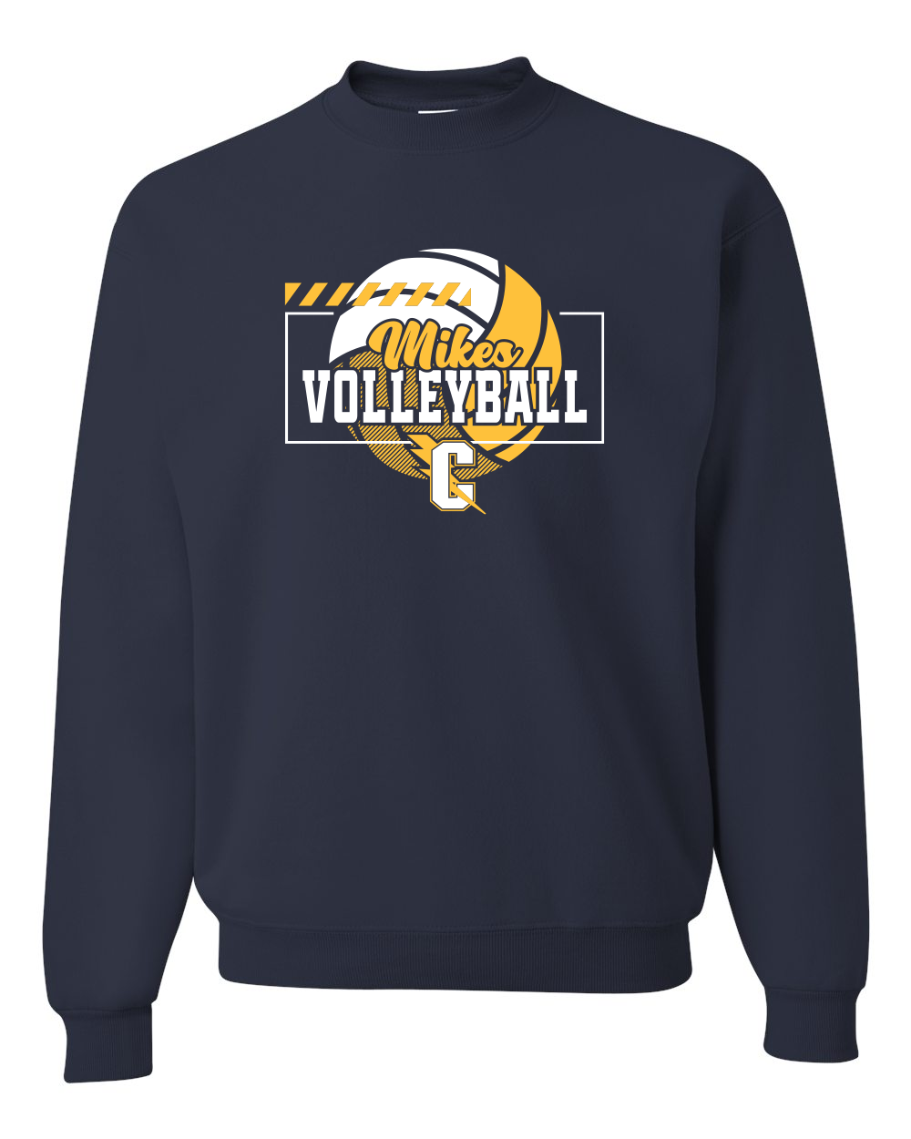 Mikes Volleyball - Jerzees NuBlend Crewneck Sweatshirt