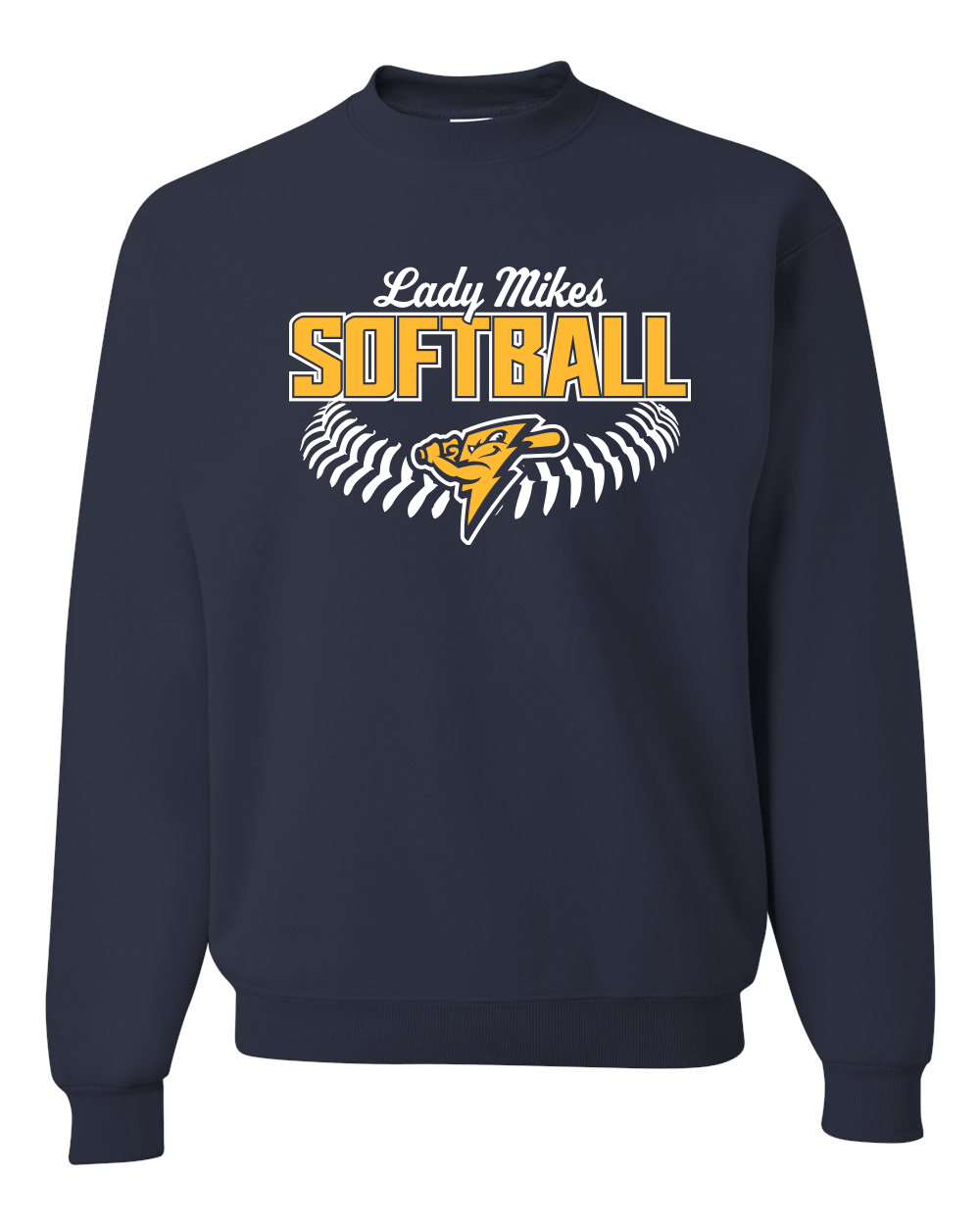 Mikes Softball - Jerzees NuBlend Crewneck Sweatshirt