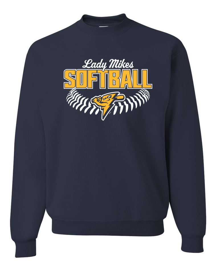 Mikes Softball - Jerzees NuBlend Crewneck Sweatshirt