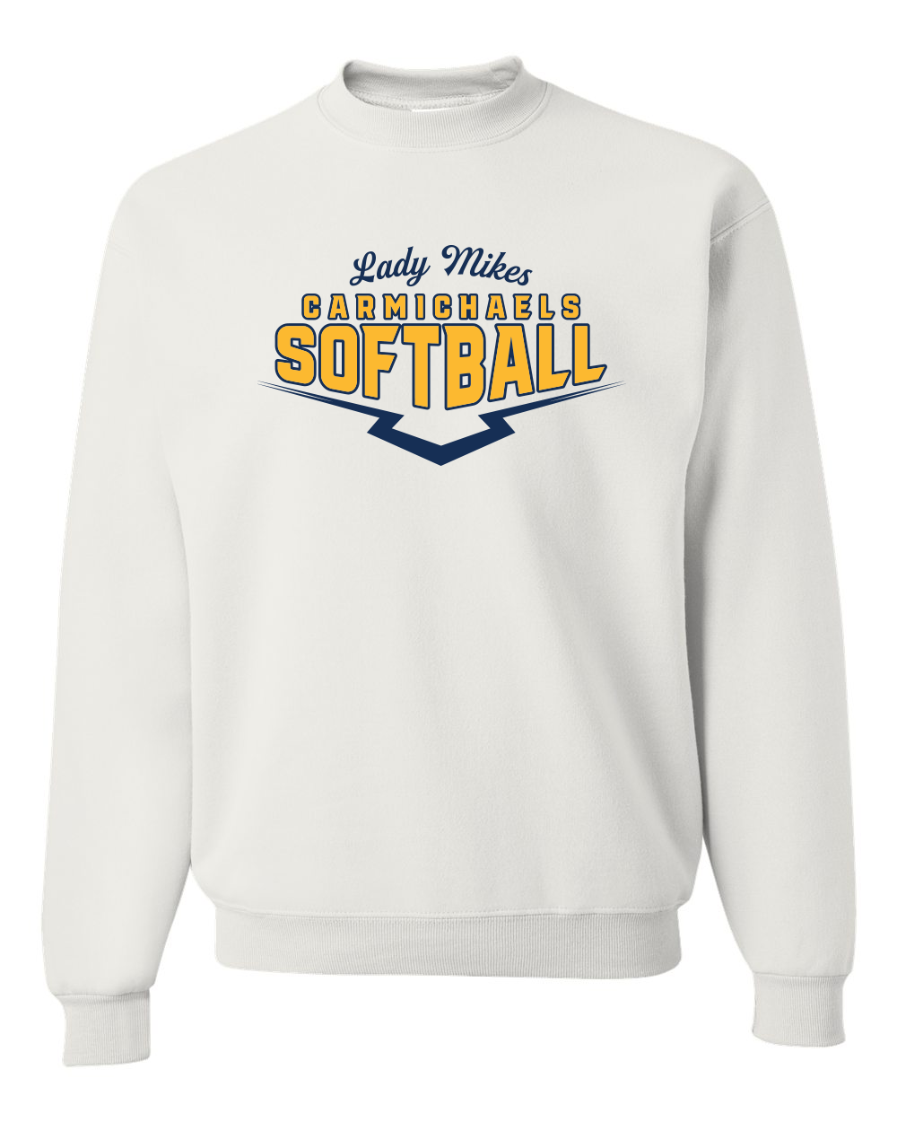 Carmichaels Softball - Jerzees NuBlend Crewneck Sweatshirt