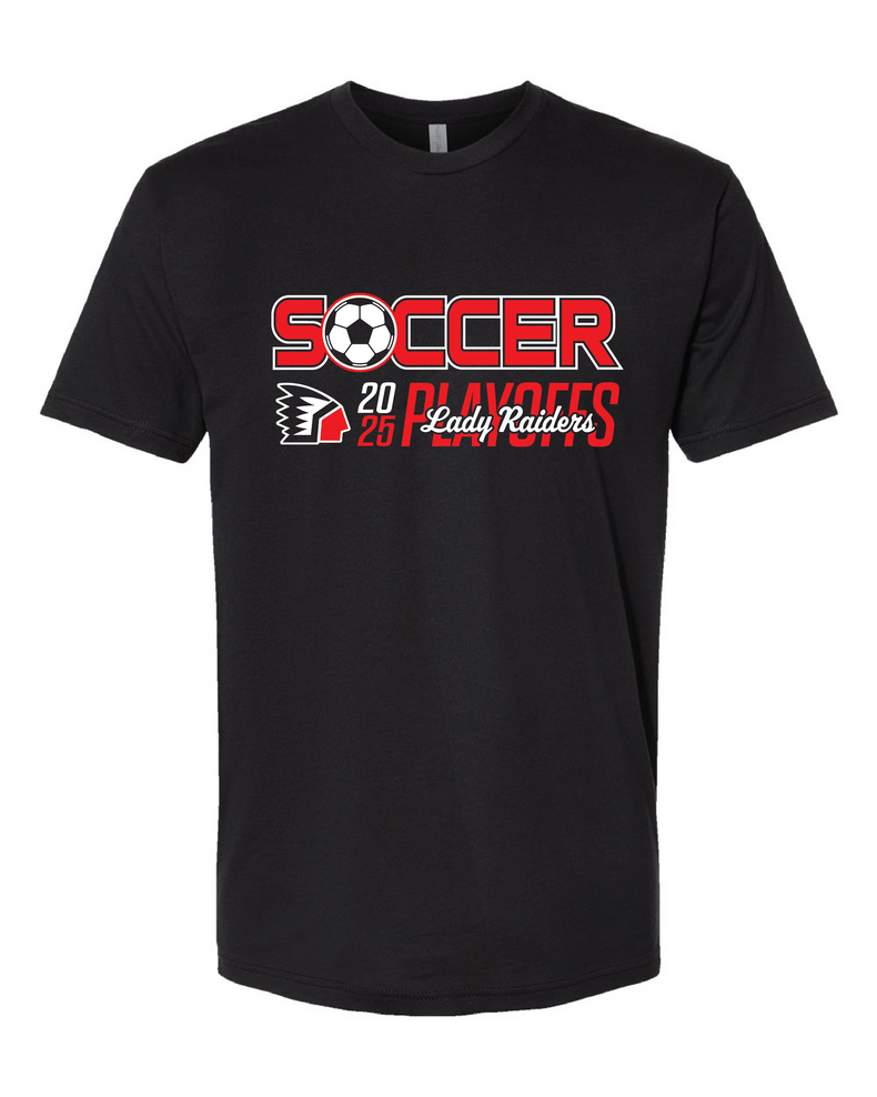 Lady Raiders Soccer Playoffs - Next Level Unisex CVC Short Sleeve Crew
