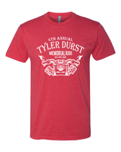 Load image into Gallery viewer, Tyler Durst Memorial Ride - Next Level Unisex CVC Tee
