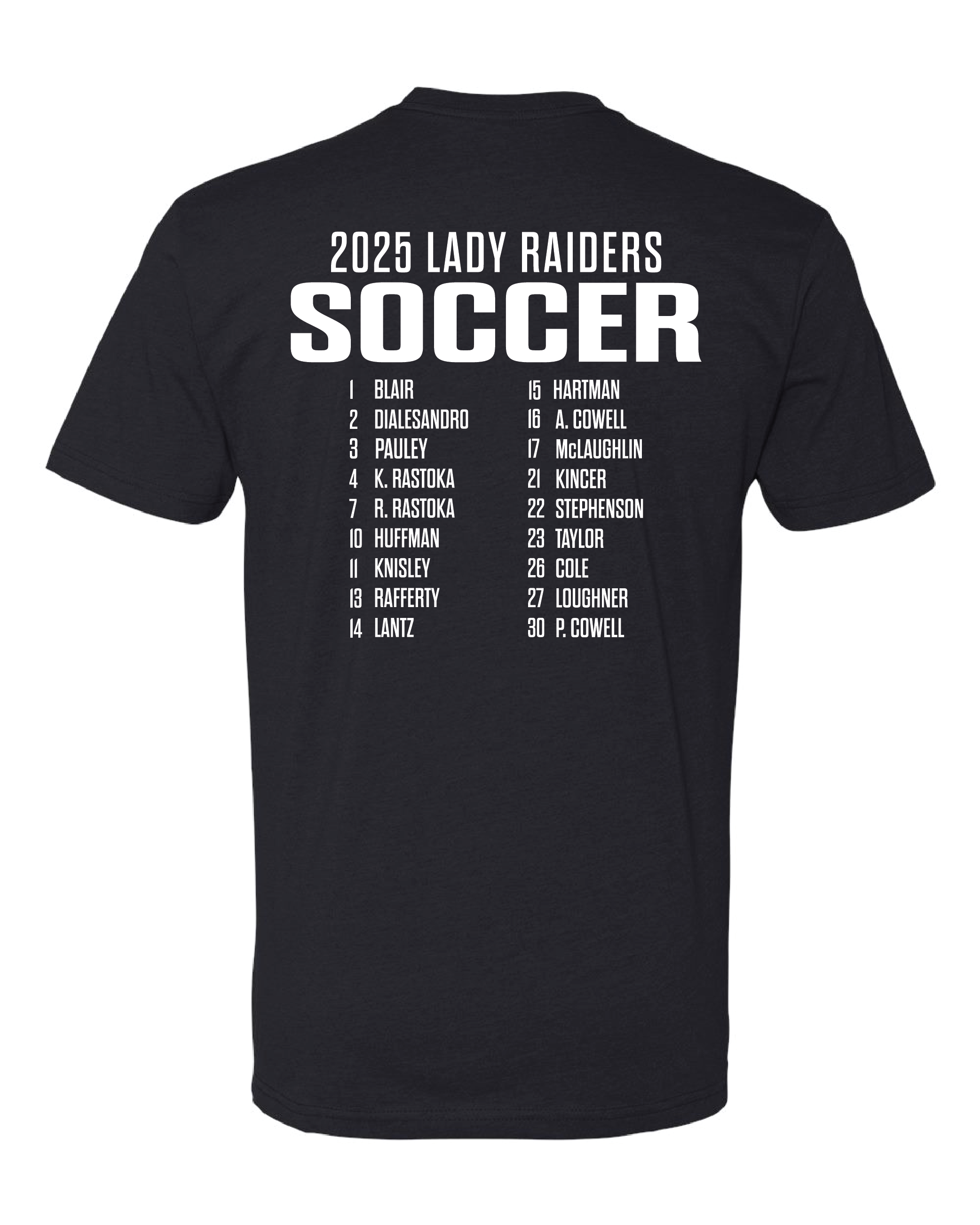 Lady Raiders Soccer Playoffs - Next Level Unisex CVC Short Sleeve Crew