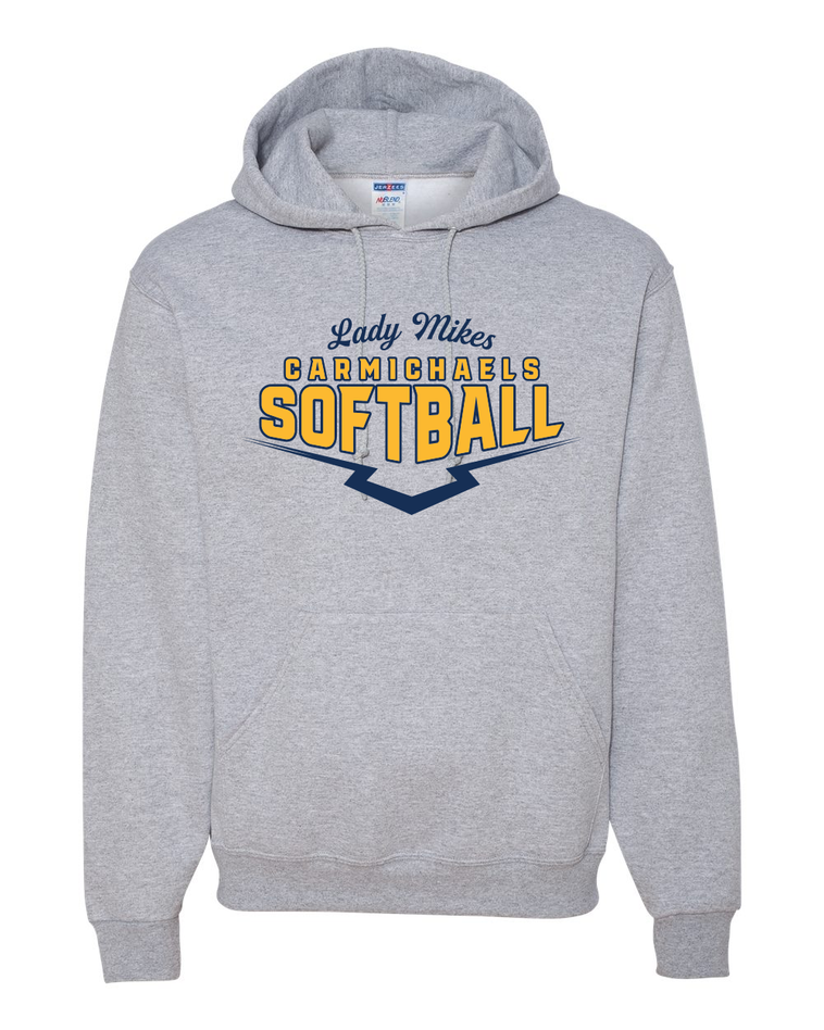 Carmichaels Softball - Jerzees NuBlend Hooded Sweatshirt