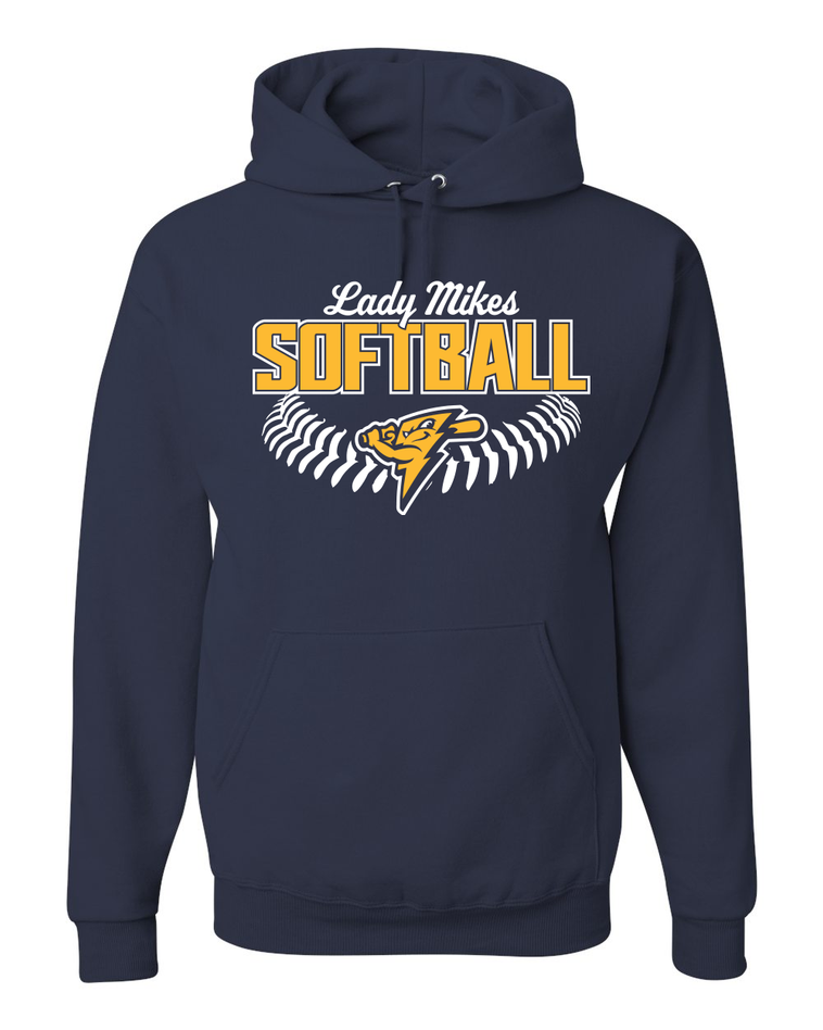 Mikes Softball - Jerzees NuBlend Hooded Sweatshirt