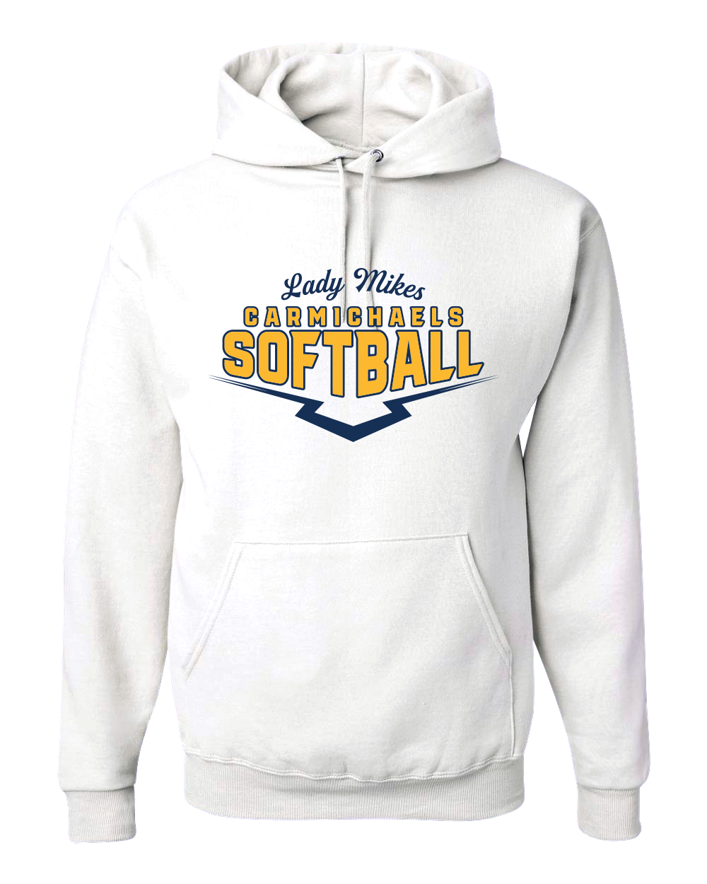 Carmichaels Softball - Jerzees NuBlend Hooded Sweatshirt
