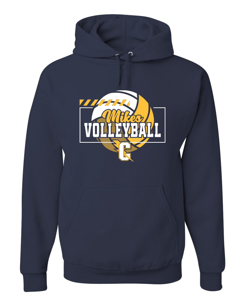 Mikes Volleyball - Jerzees NuBlend Hooded Sweatshirt