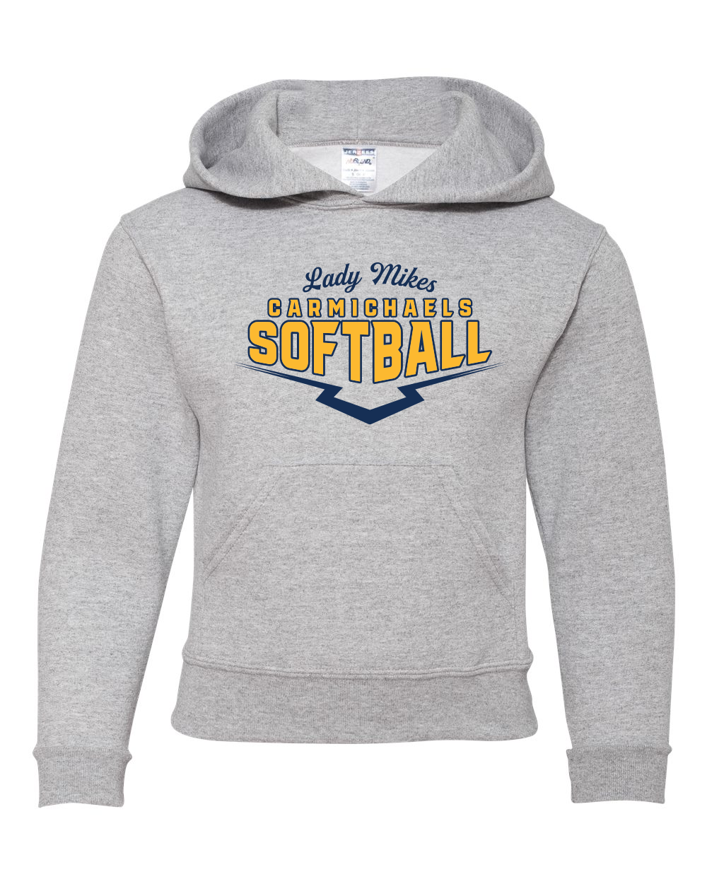 Carmichaels Softball - Youth NuBlend Hooded Sweatshirt