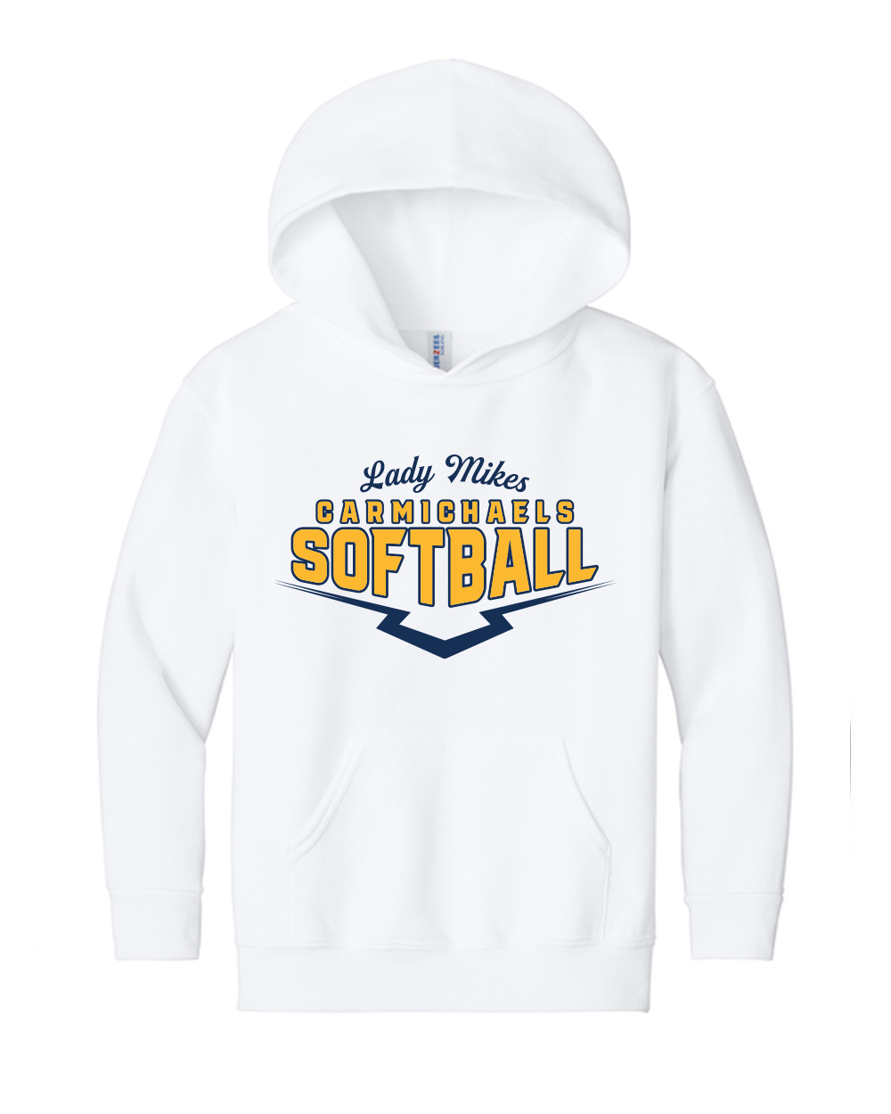 Carmichaels Softball - Youth NuBlend Hooded Sweatshirt