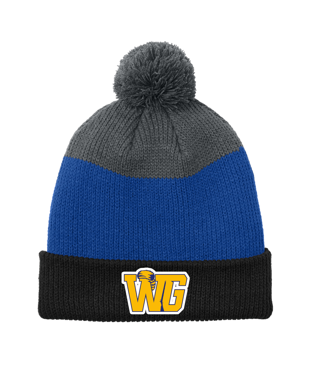 West Greene - Port Authority Cozy Striped Pom Beanie