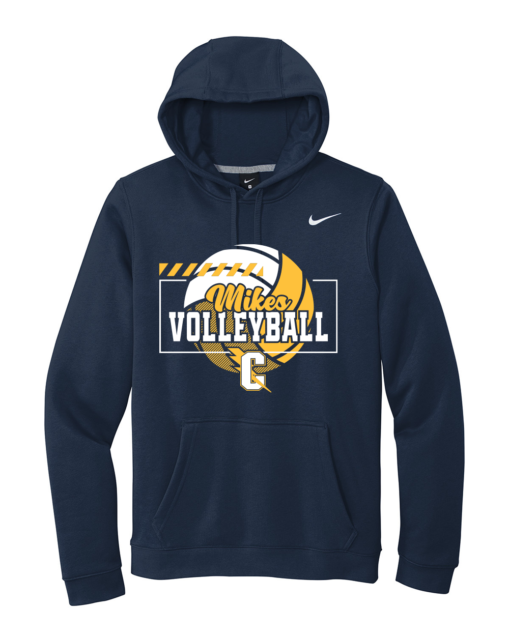 Mikes Volleyball - Nike Club Fleece Pullover Hoodie