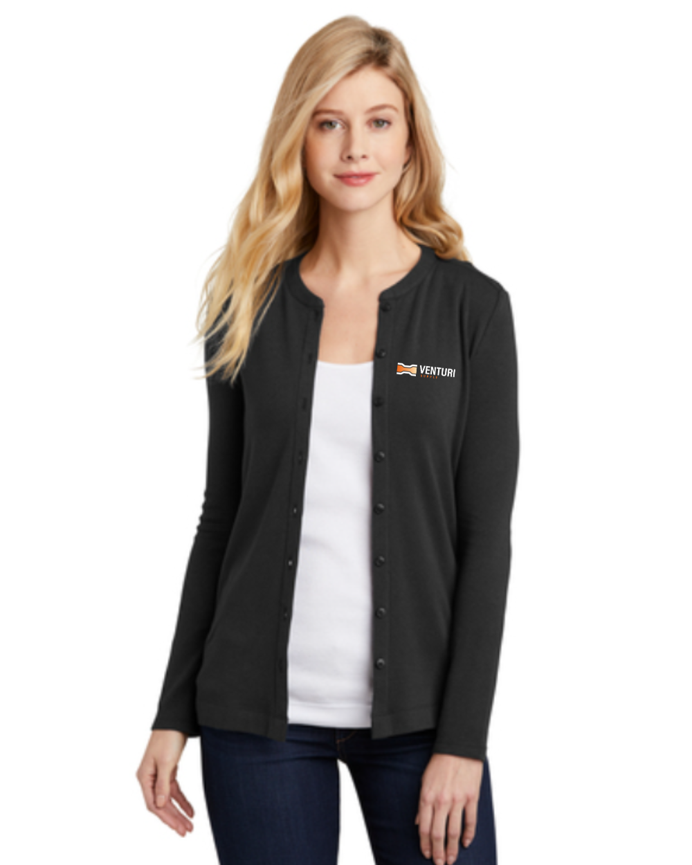 Venturi Supply - Port Authority Ladies Concept Stretch Button-Front Cardigan