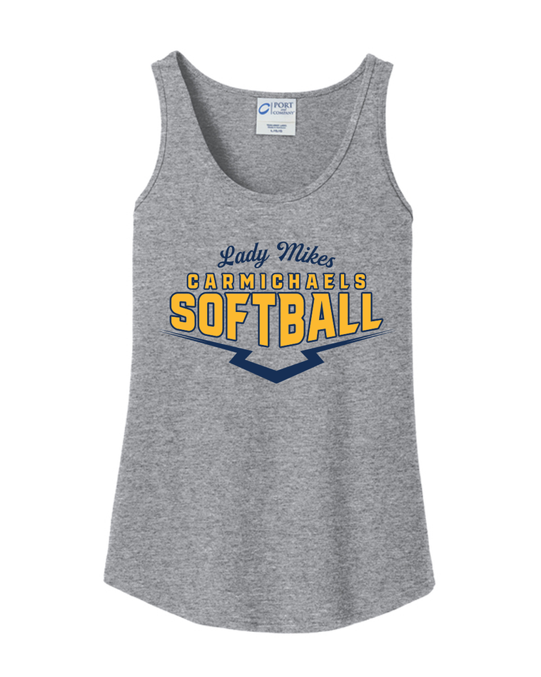 Carmichaels Softball - Port & Co Women's Core Cotton Tank Top