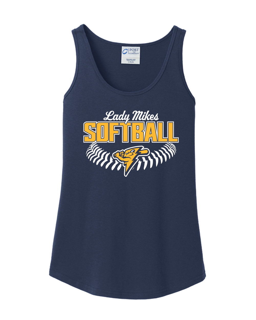 Mikes Softball - Port & Co Women's Core Cotton Tank Top