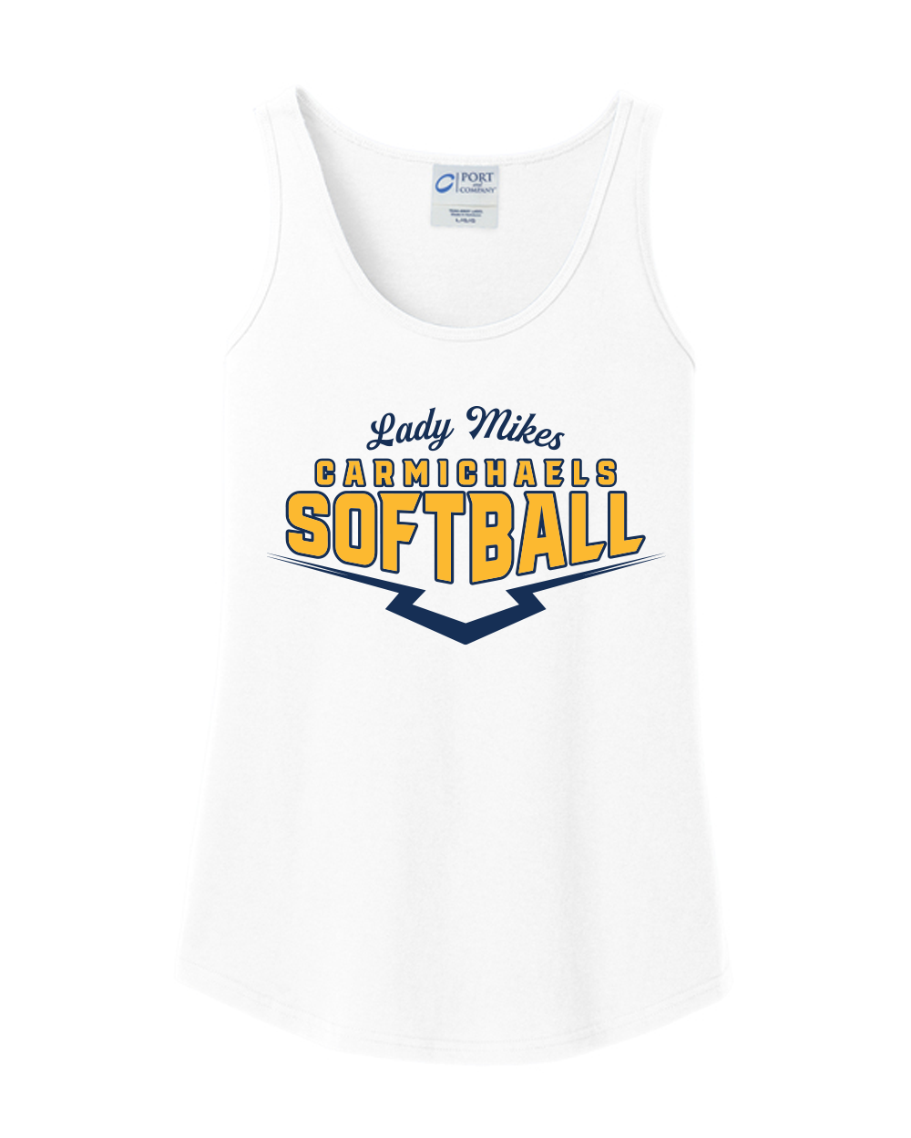 Carmichaels Softball - Port & Co Women's Core Cotton Tank Top