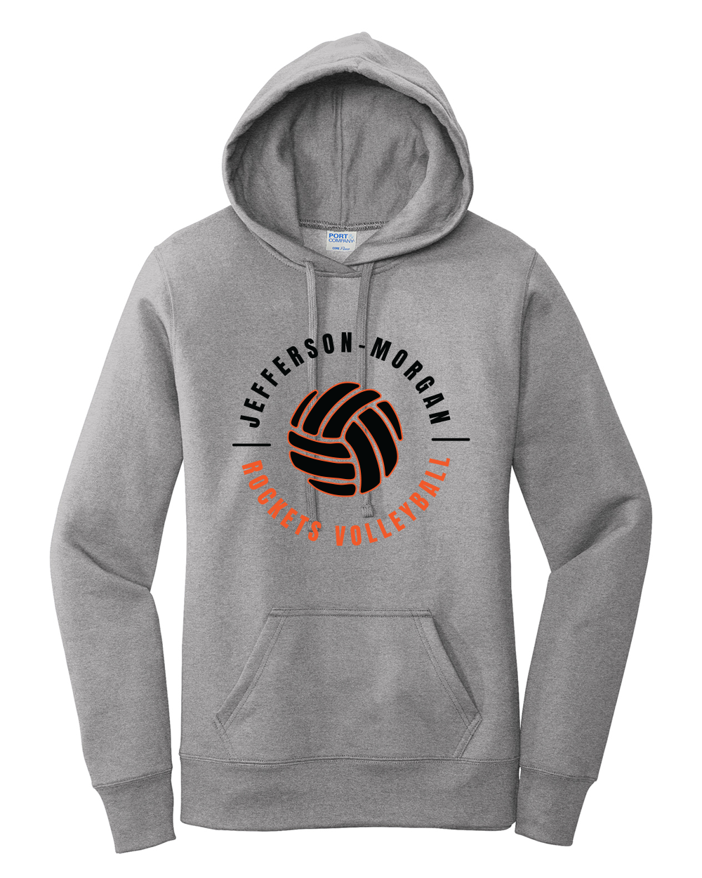 JM Volleyball - Port & Company Women's Core Fleece Hooded Sweatshirt