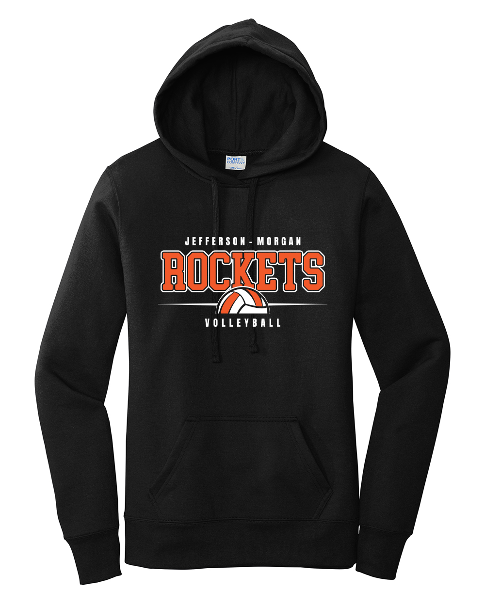 Rockets Volleyball - Port & Company Women's Core Fleece Hooded Sweatshirt