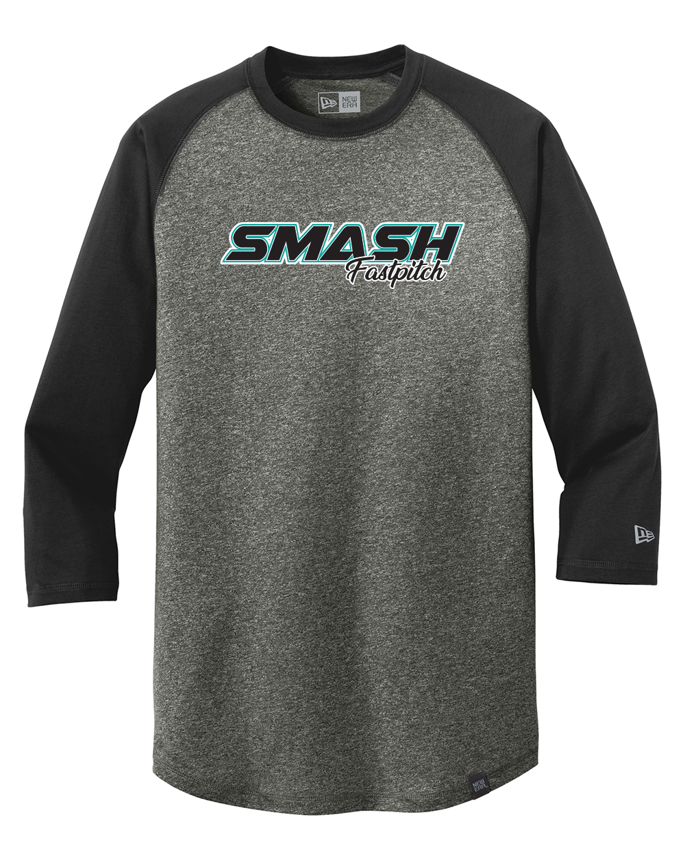 SMASH - New Era Heritage Blend 3/4-Sleeve Baseball Raglan Tee