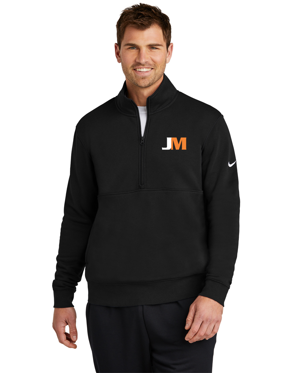 JM - Nike Club Fleece Sleeve Swoosh 1/2-Zip