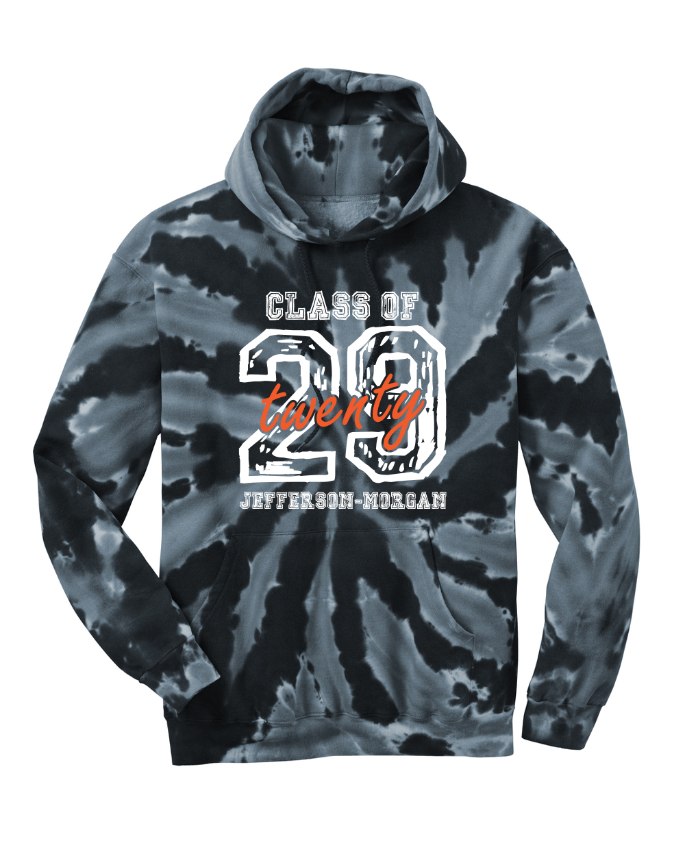 JM Class 2029 - Port & Co Tie-Dye Pullover Hooded Sweatshirt