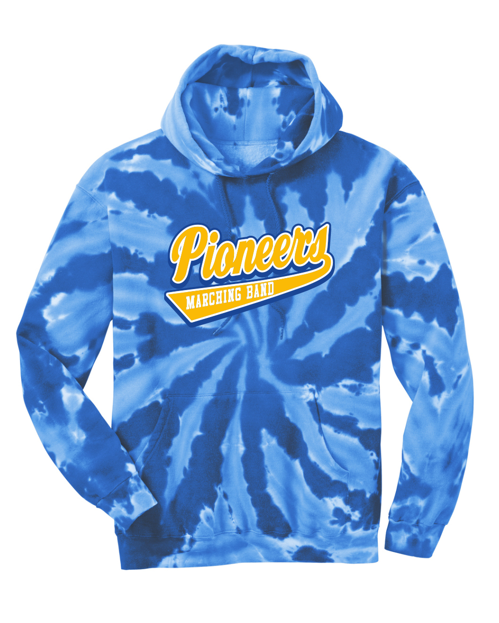Pioneers Marching Band - Port & Co Tie-Dye Pullover Hooded