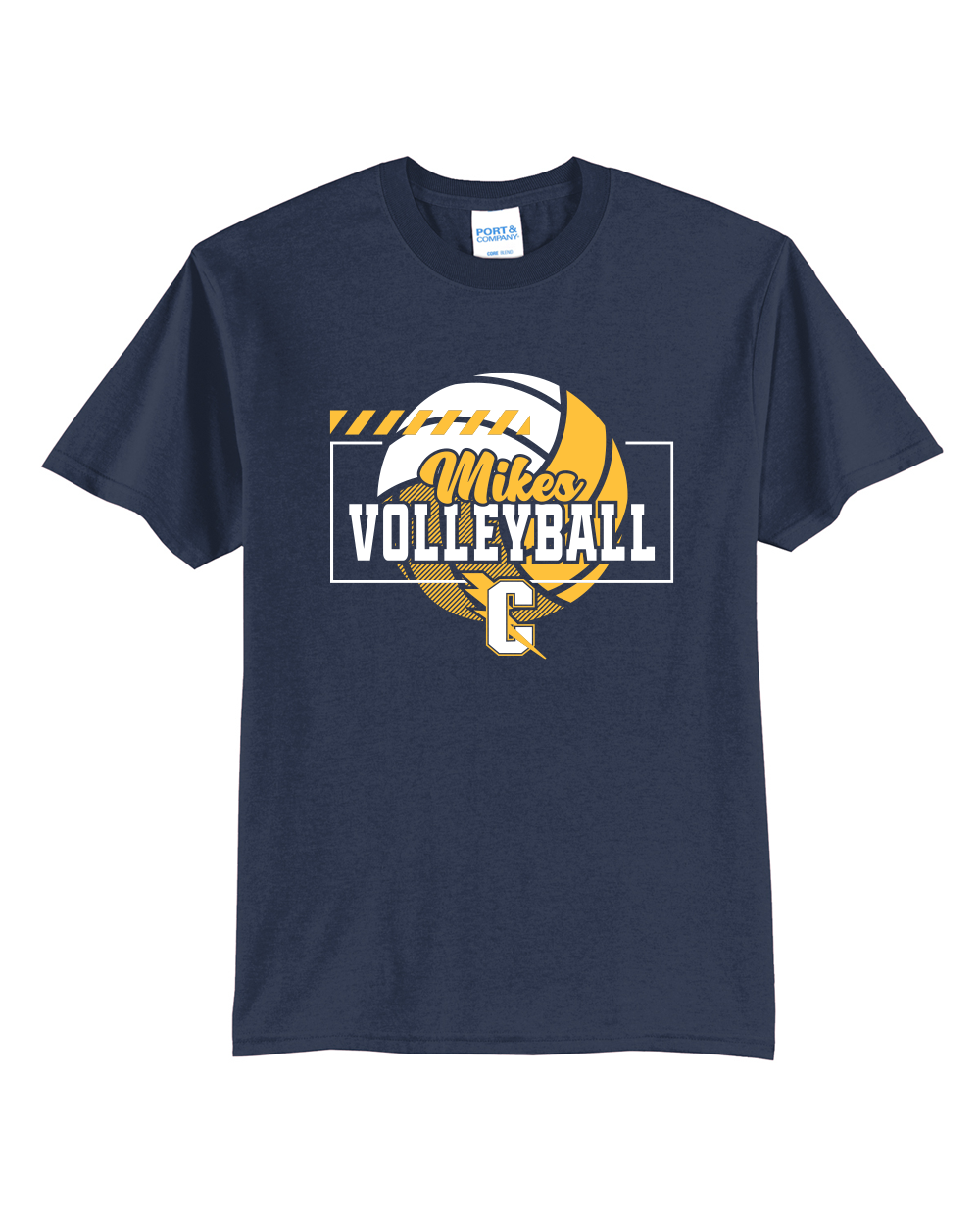 Mikes Volleyball - Port & Company Core Blend Tee