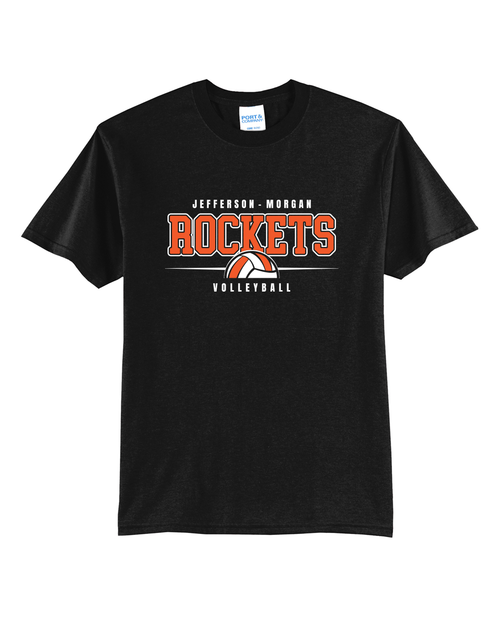 Rockets Volleyball - Port & Company Core Blend Tee