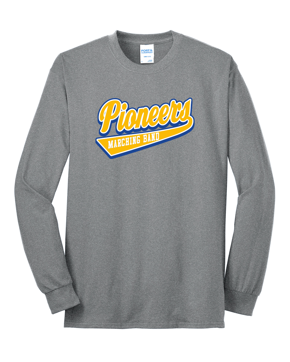 Pioneers Marching Band - Port & Co Long Sleeve Core Blend T-Shirt