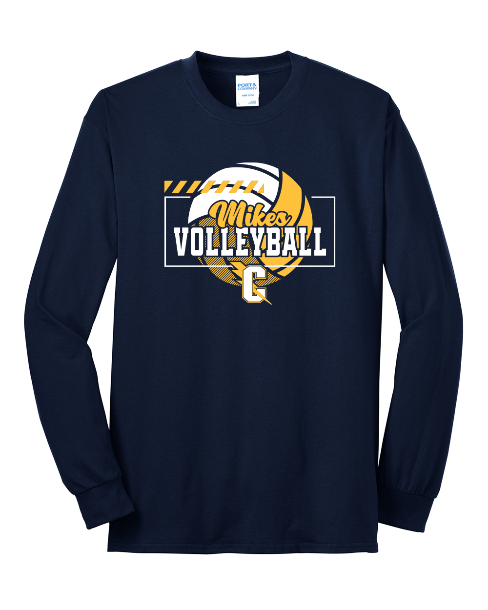 Mikes Volleyball - Port & Company Long Sleeve Core Blend Tee