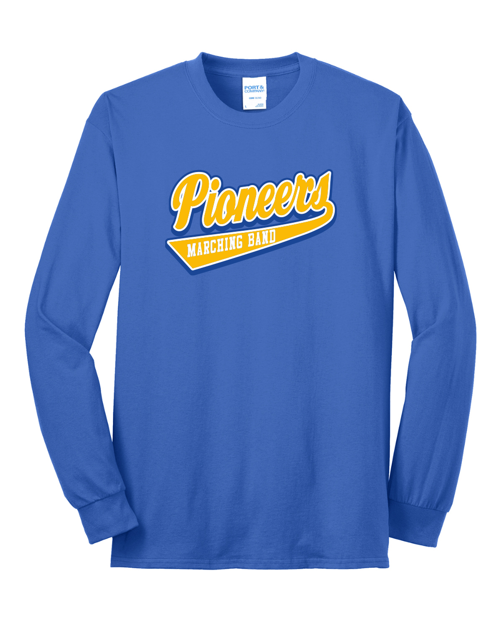 Pioneers Marching Band - Port & Co Long Sleeve Core Blend T-Shirt