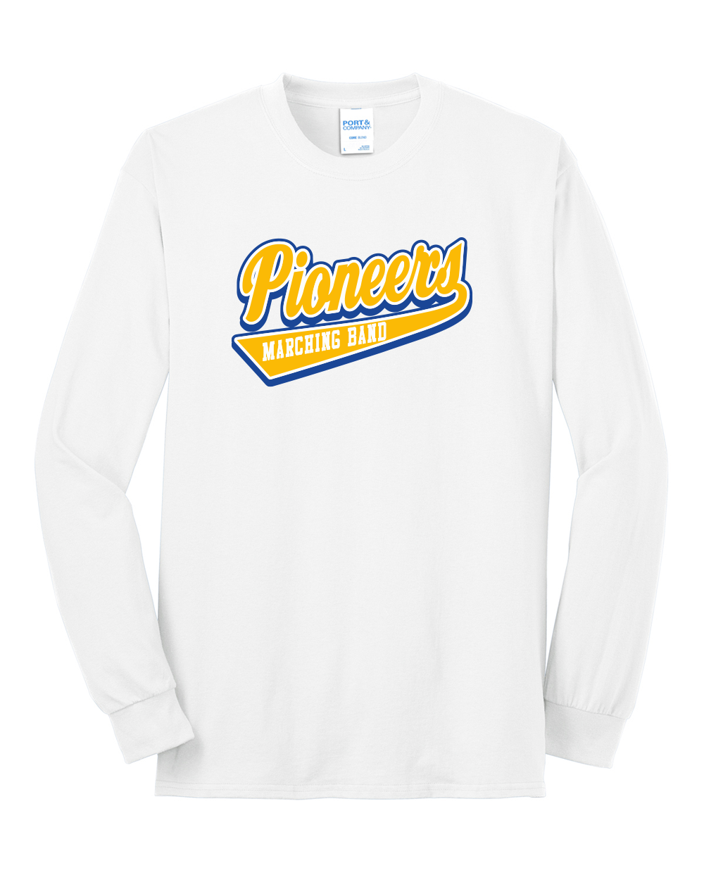 Pioneers Marching Band - Port & Co Long Sleeve Core Blend T-Shirt