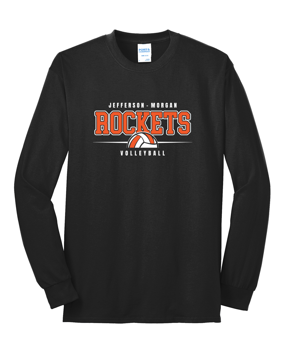 Rockets Volleyball - Port & Company Long Sleeve Core Blend Tee