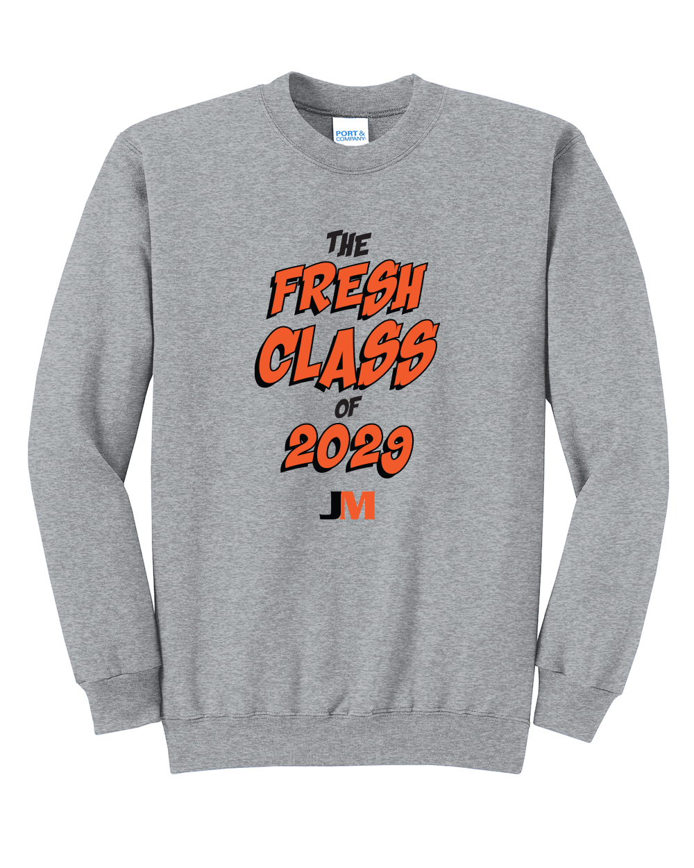 JM Fresh Class 2029 - Port & Co Core Fleece Crewneck Sweatshirt
