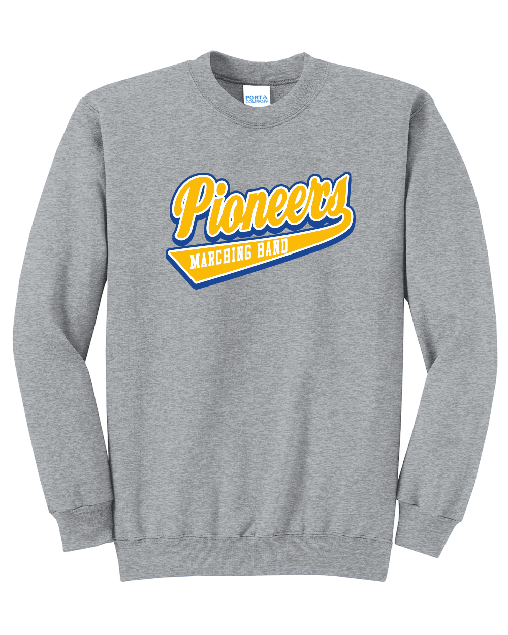 Pioneers Marching Band - Port & Co Core Fleece Crewneck Sweatshirt