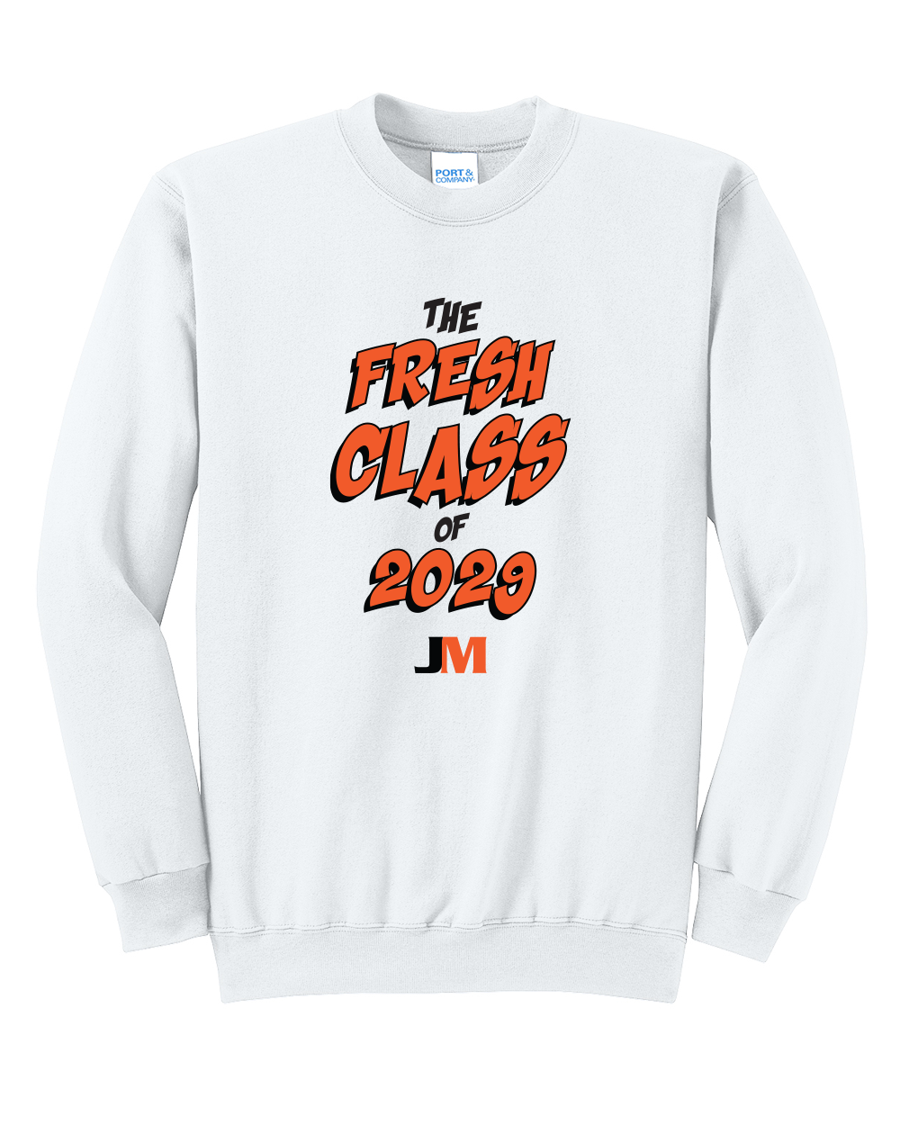 JM Fresh Class 2029 - Port & Co Core Fleece Crewneck Sweatshirt