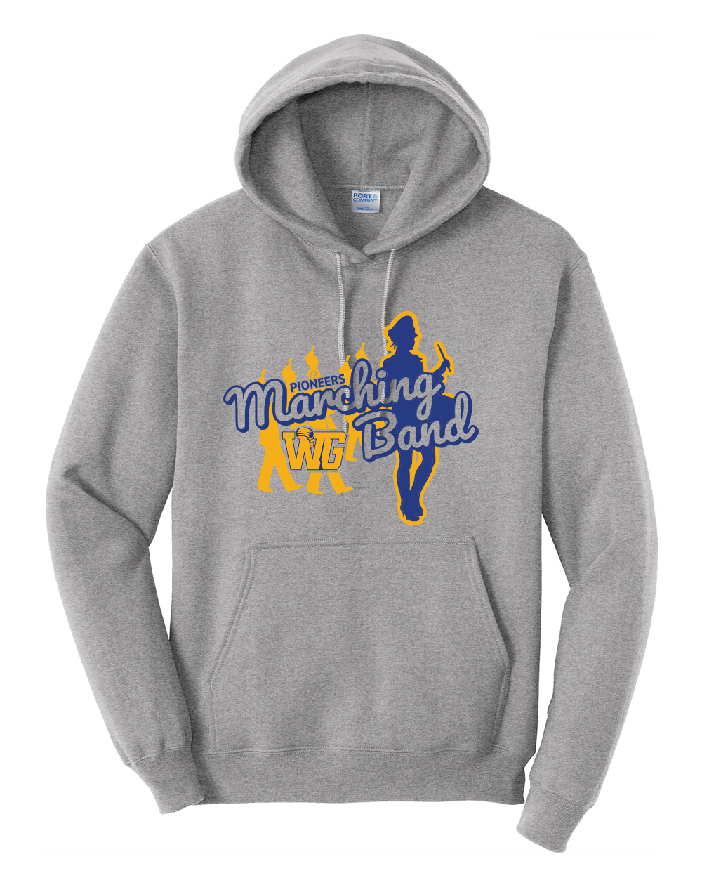 WG Marching Band - Port & Co Core Fleece Pullover Hooded Sweatshirt