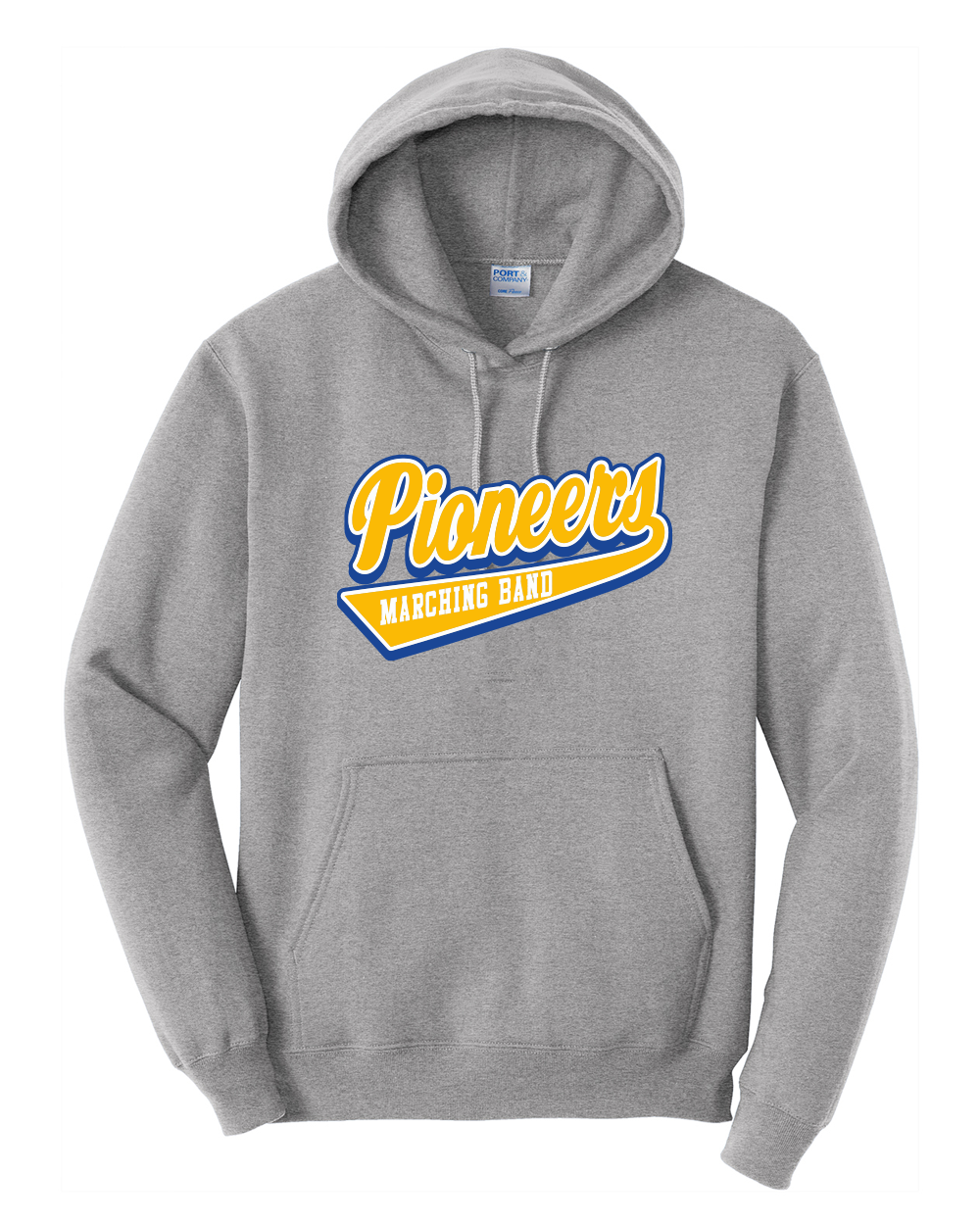 Pioneer Marching Band - Port & Co Core Fleece Pullover Hooded Sweatshirt