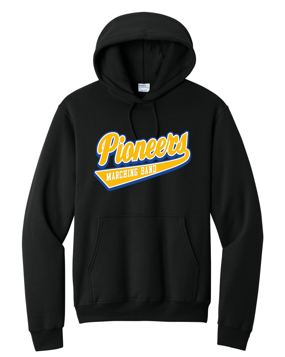 Pioneer Marching Band - Port & Co Core Fleece Pullover Hooded Sweatshirt