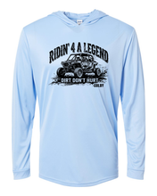 Load image into Gallery viewer, Ridin' 4 A Legend - Paragon Unisex Bahama Performance Hooded Long Sleeve T-Shirt
