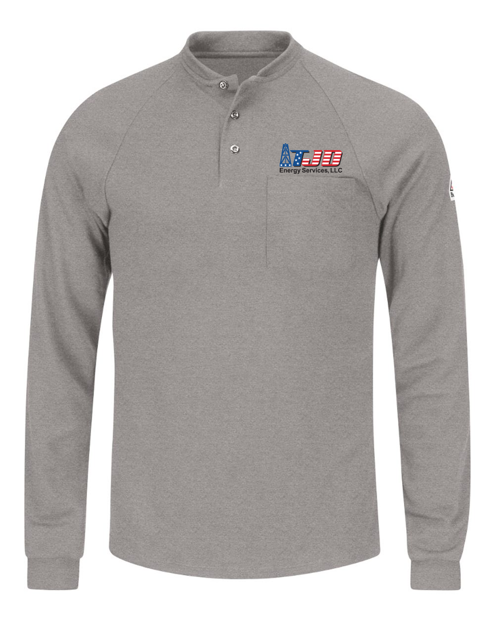 TJD Energy - Bulwark Long Sleeve Henley Shirt - CoolTouch