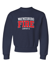 Load image into Gallery viewer, Youth Waynesburg Fire - NuBlend Crewneck Sweatshirt
