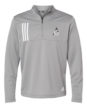 Load image into Gallery viewer, Albert Gallatin Adidas 3 Stripes Double Knit Quarter Zip Pullover
