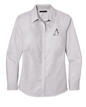 Load image into Gallery viewer, Albert Gallatin Port Authority Ladies SuperPro Oxford Stripe Shirt
