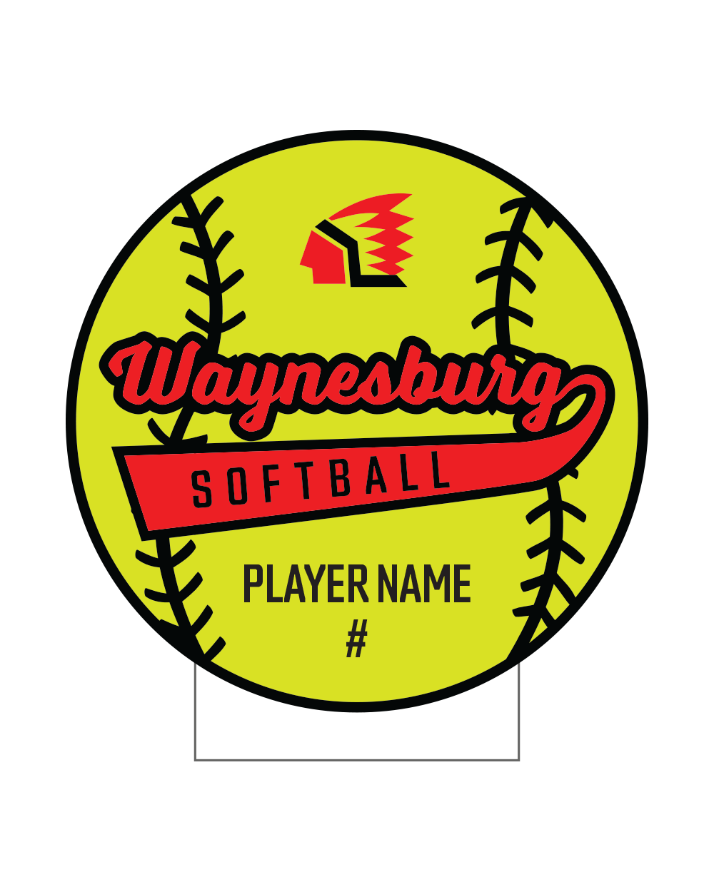 Waynesburg Girls Softball Association Yard Sign